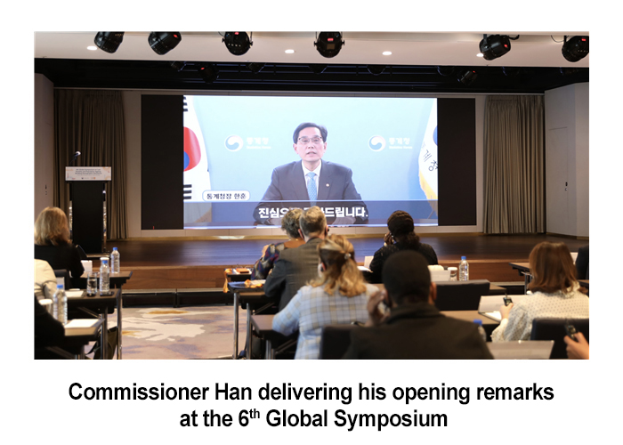 Commissioner Han delivering his opening remarks at the 6th Global Symposium